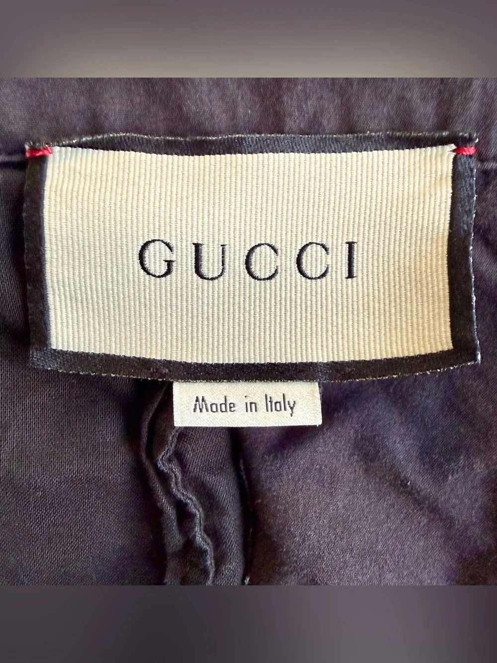 Gucci Mens Charcoal Gray Cotton Pants Size 34 IT 50 Made In Italy Luxury Elastic